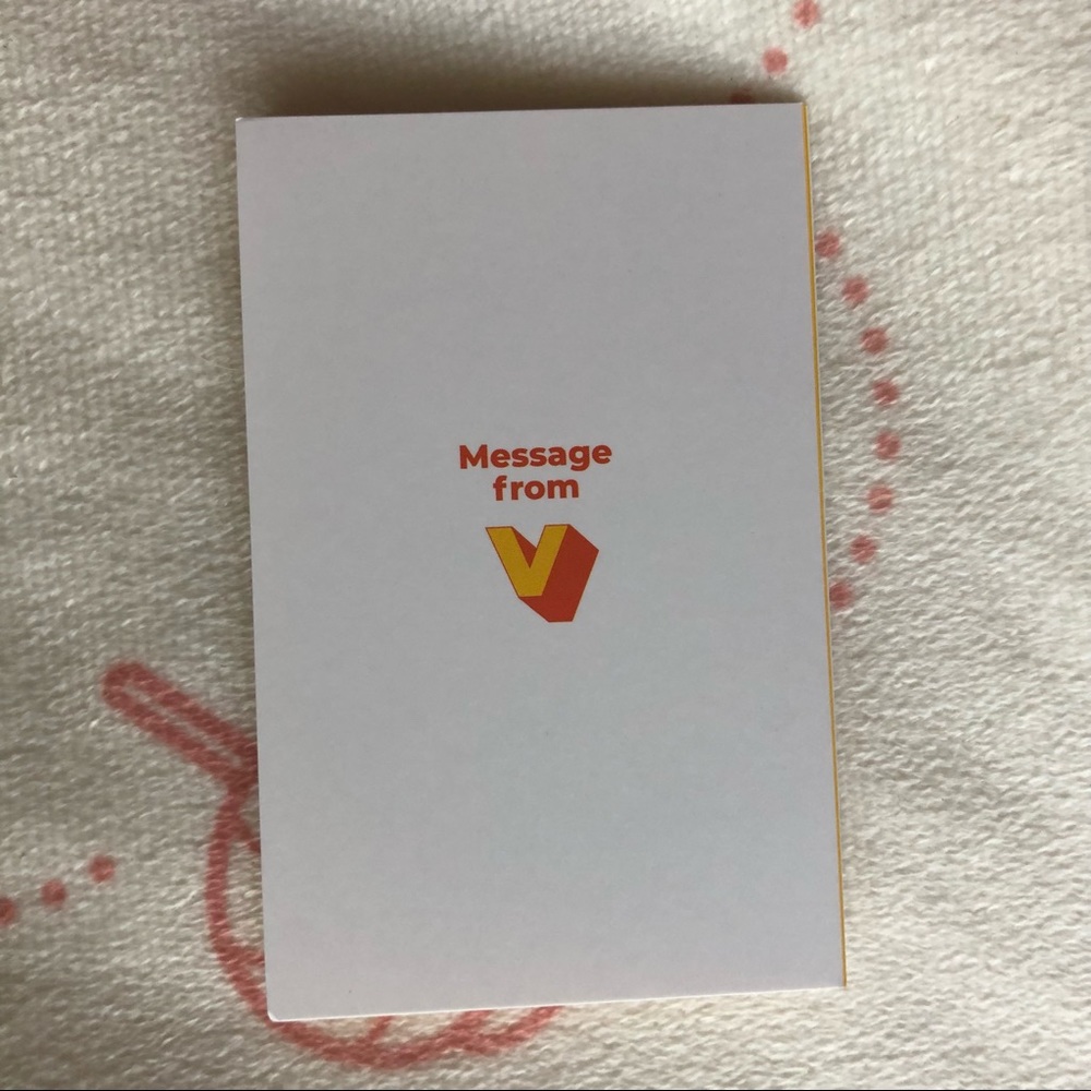 BTS V Butter Album Message Card DAMAGED (2)